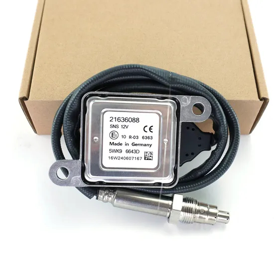 Pe&ccedil;as de motor de caminh&atilde;o 5wk96643D Novo sensor de &oacute;xido de nitrog&ecirc;nio Nox 21636088 adequado para 12V Volvo